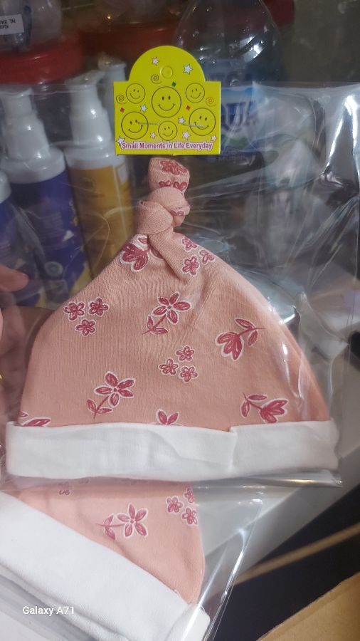 Topi baby peach