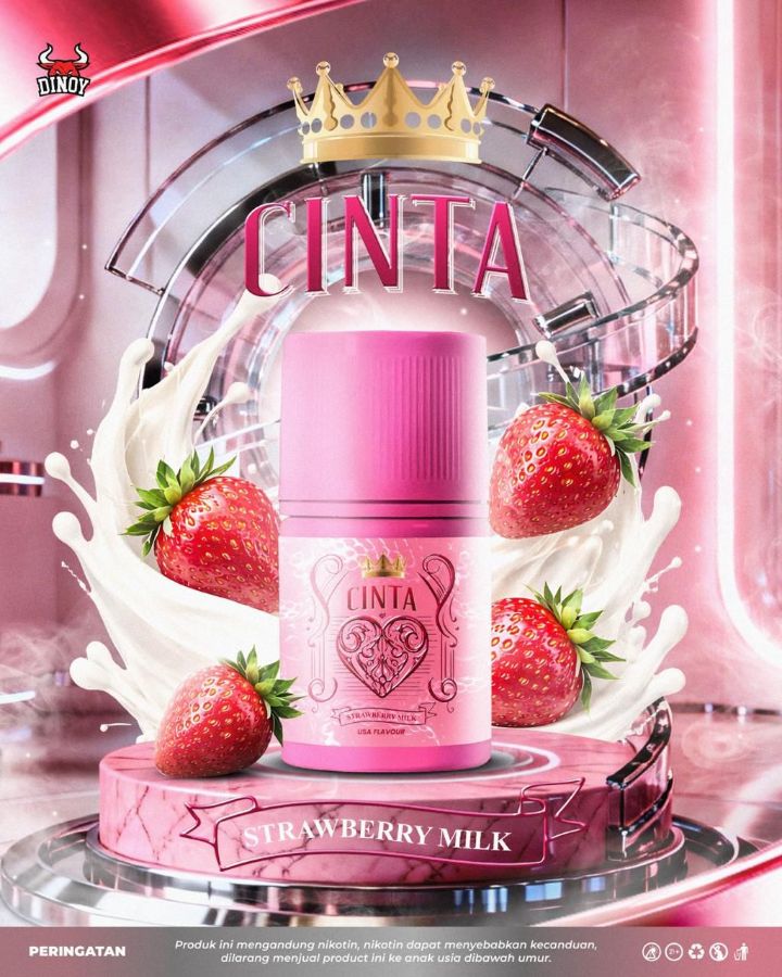 LIQUID CINTA STRAWBERRY MILK 60ML