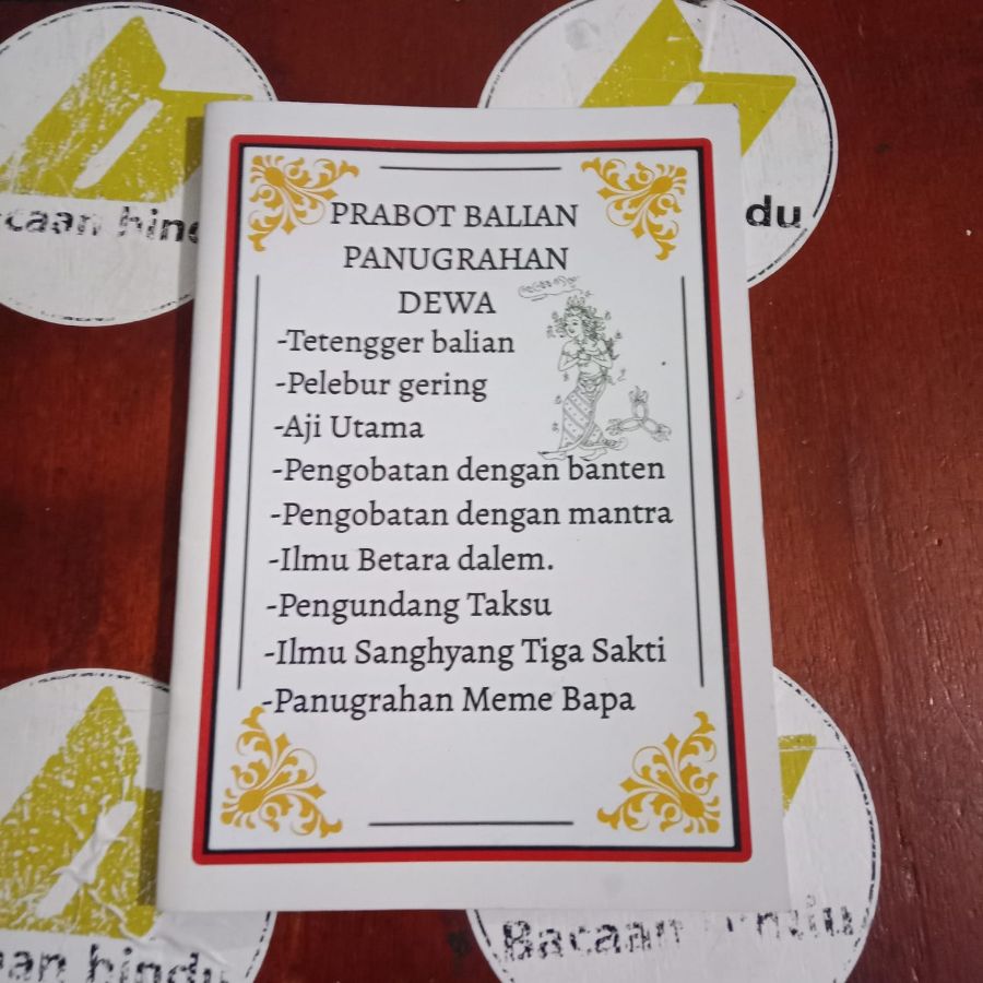 Buku Prabot Balian Panugrahan Dewa Agama Hindu Nandha