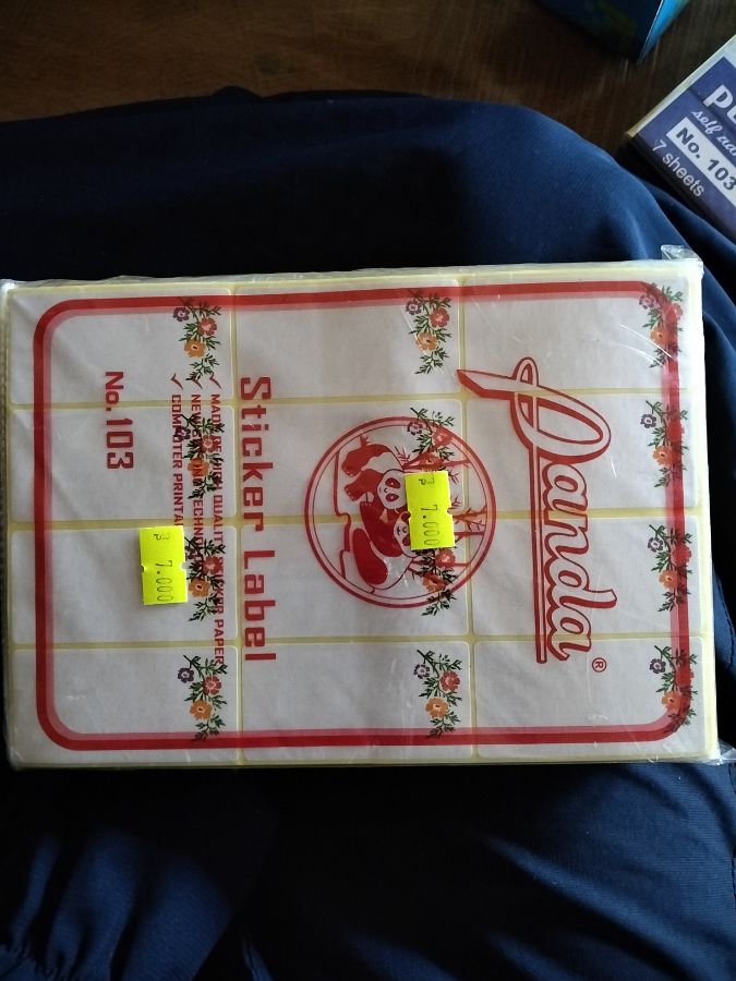 Label Undangan corak bunga
