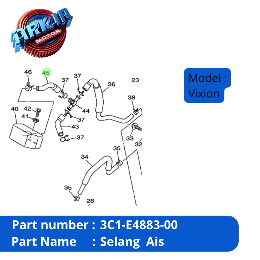 Selang Ais Vixion YGP