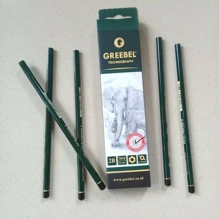 pensil greebel 2B