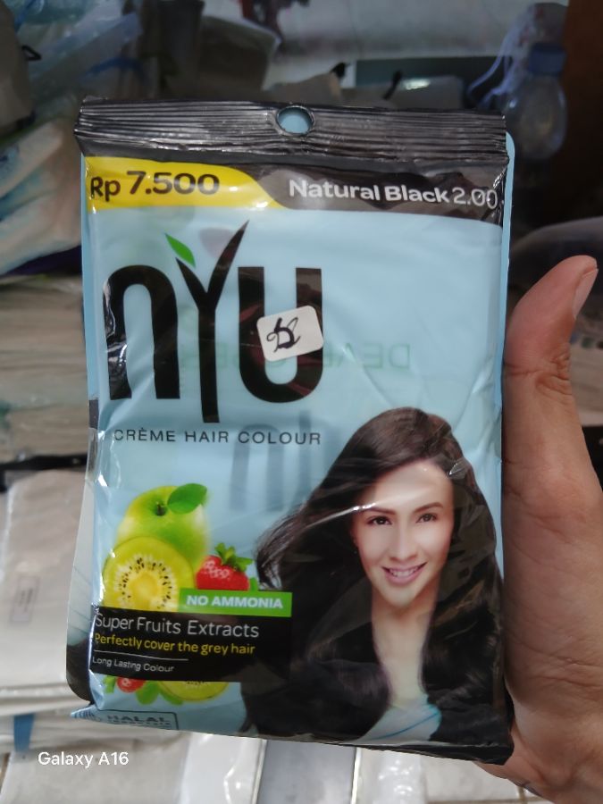 NYU - Creme Hair Colour Natural Black 2.00