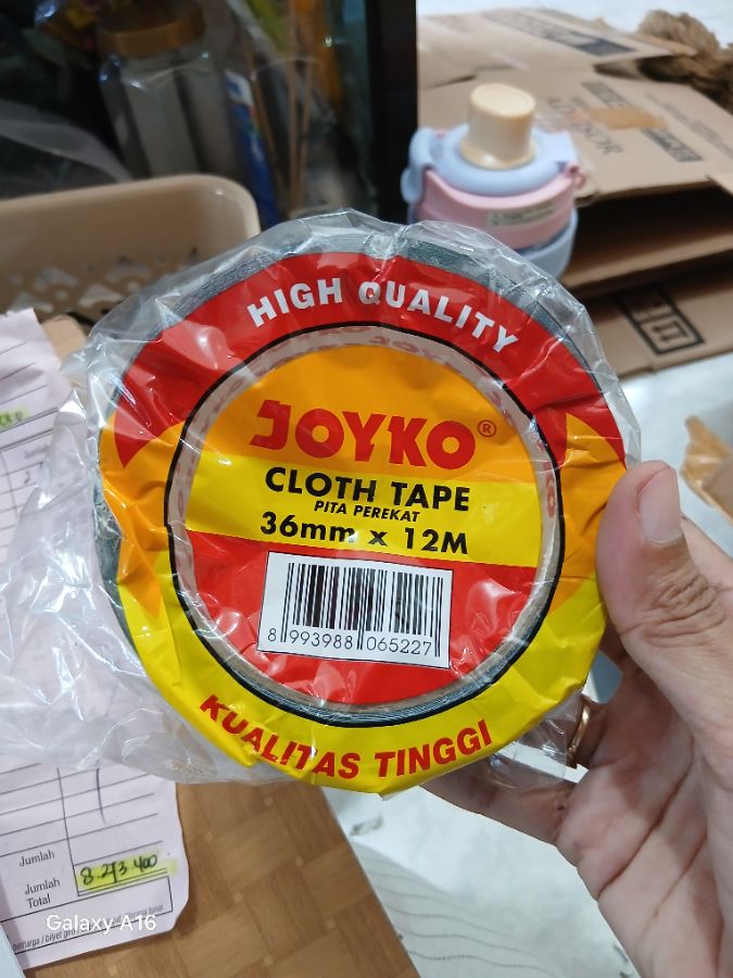 Joyko Cloth Tape 36mm x 12m Hitam