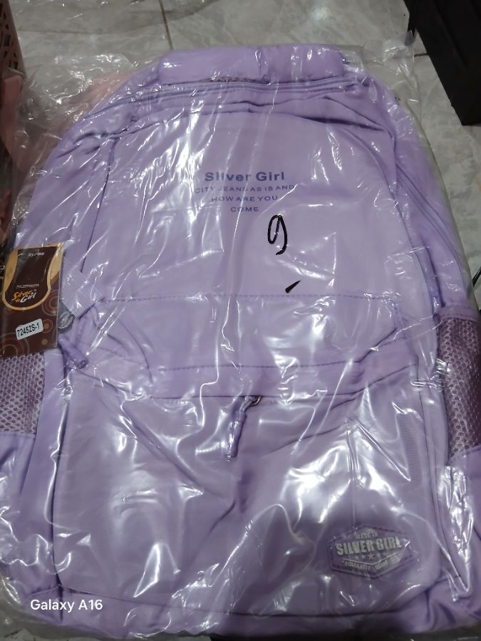 Tas Sekolah Cewe Silver Girl