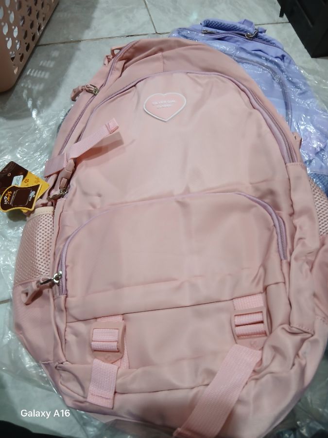 Tas Sekolah Cewe Silver Girl
