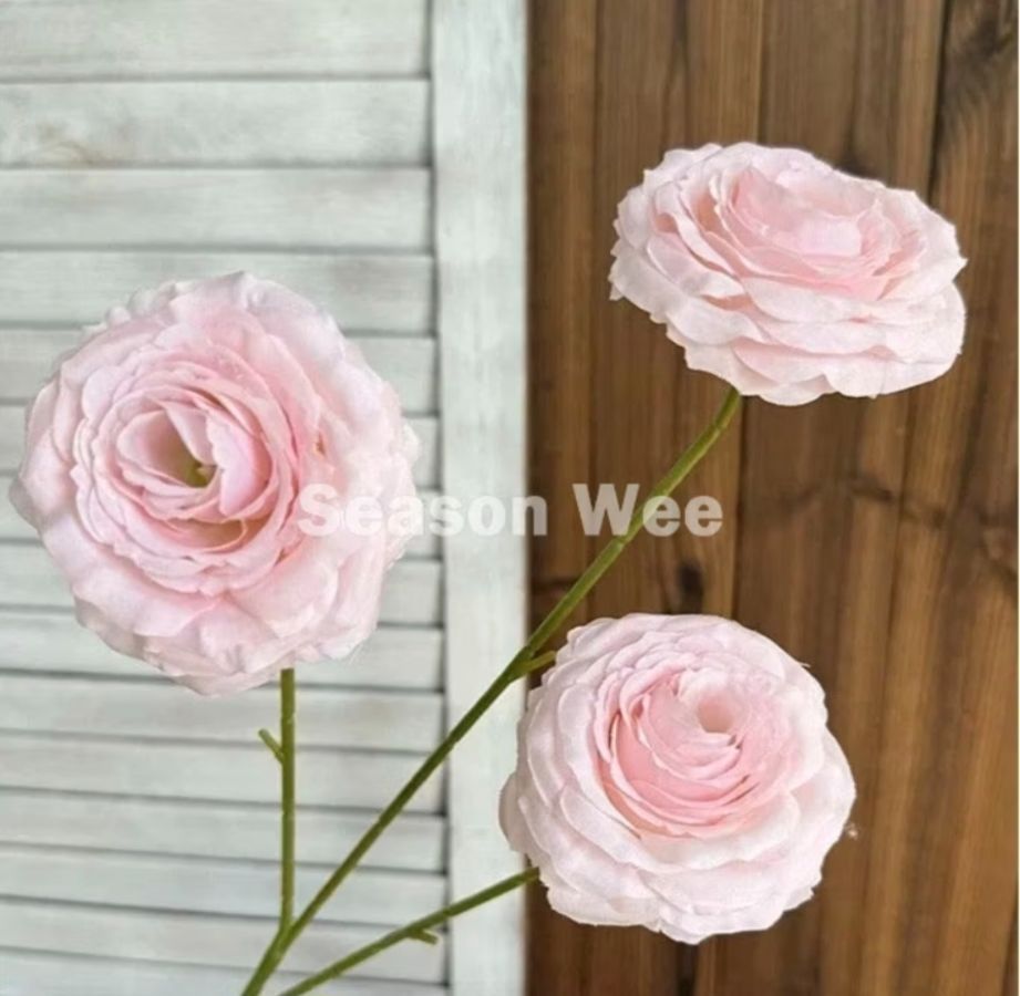 Bunga Artificial Mawar Isi 3 - Pink