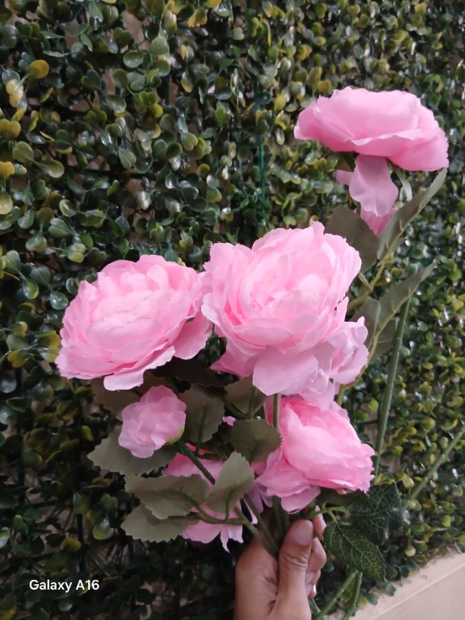 Bunga Mawar Palsu Pink Muda