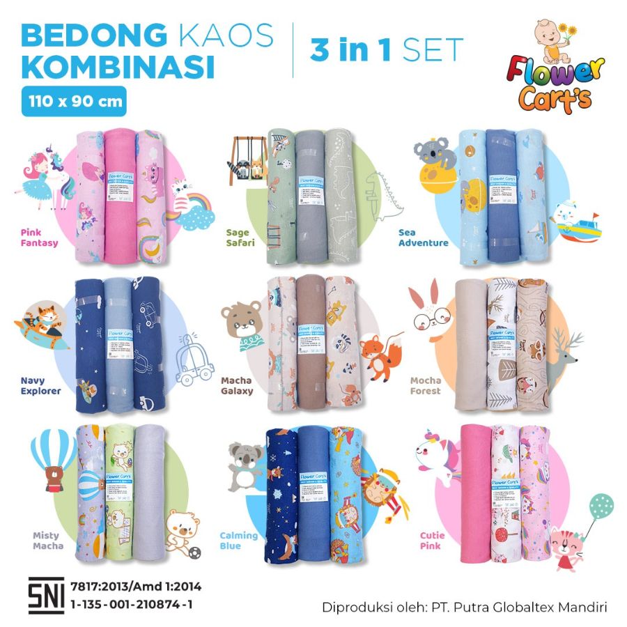 Bedong 3in1 flower/3