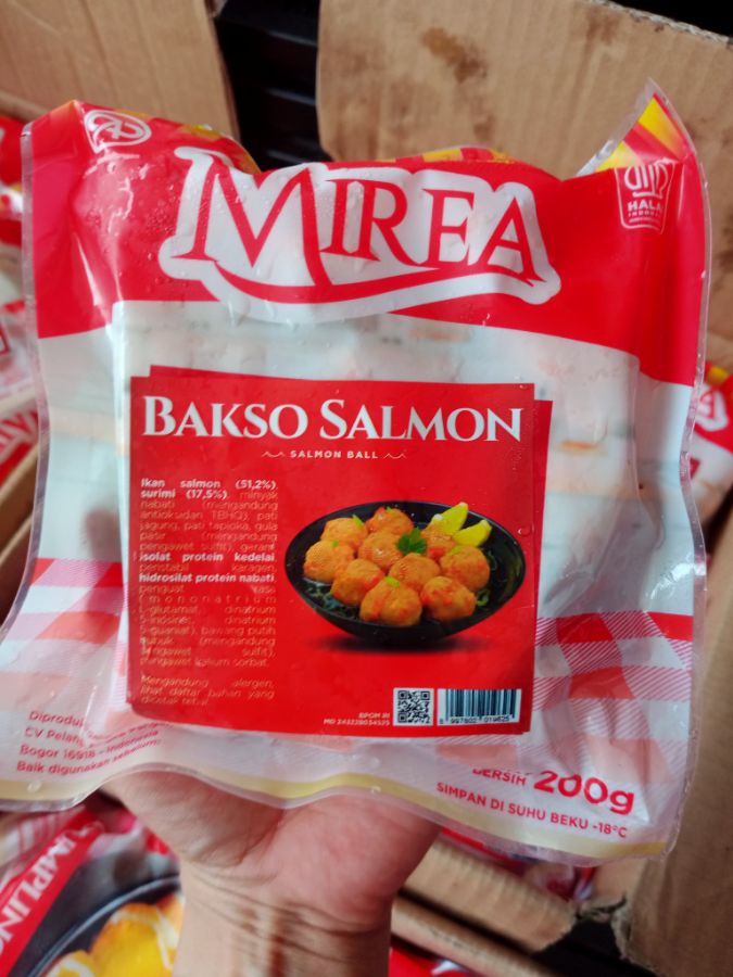 Mirea bakso salmon 200gr