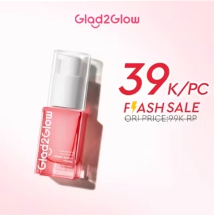 Glad2Glow Pomegrante Niacinamide Power Bright Serum Brightening 17ml