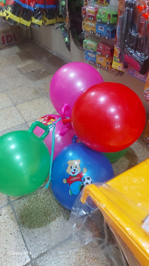 Bola karet gagang