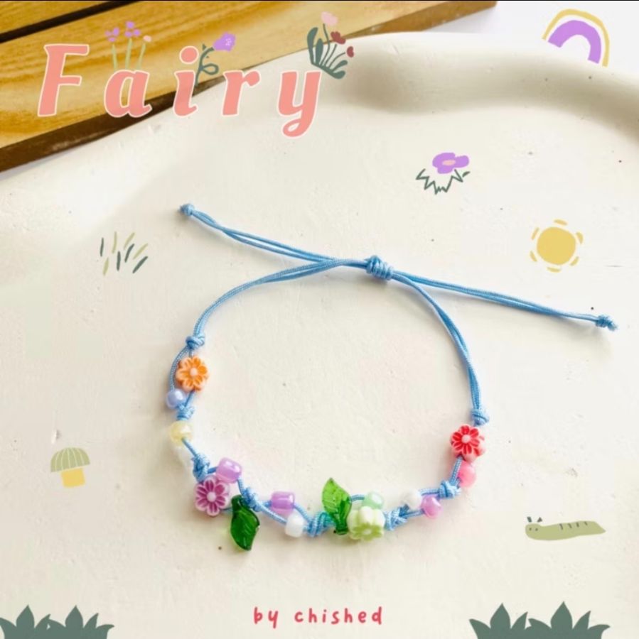 Gelang Serut Daun - Biru