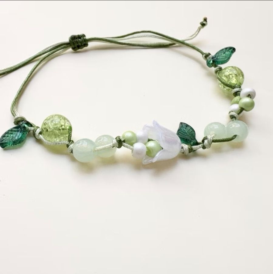 Gelang Tali Bunga - Hijau