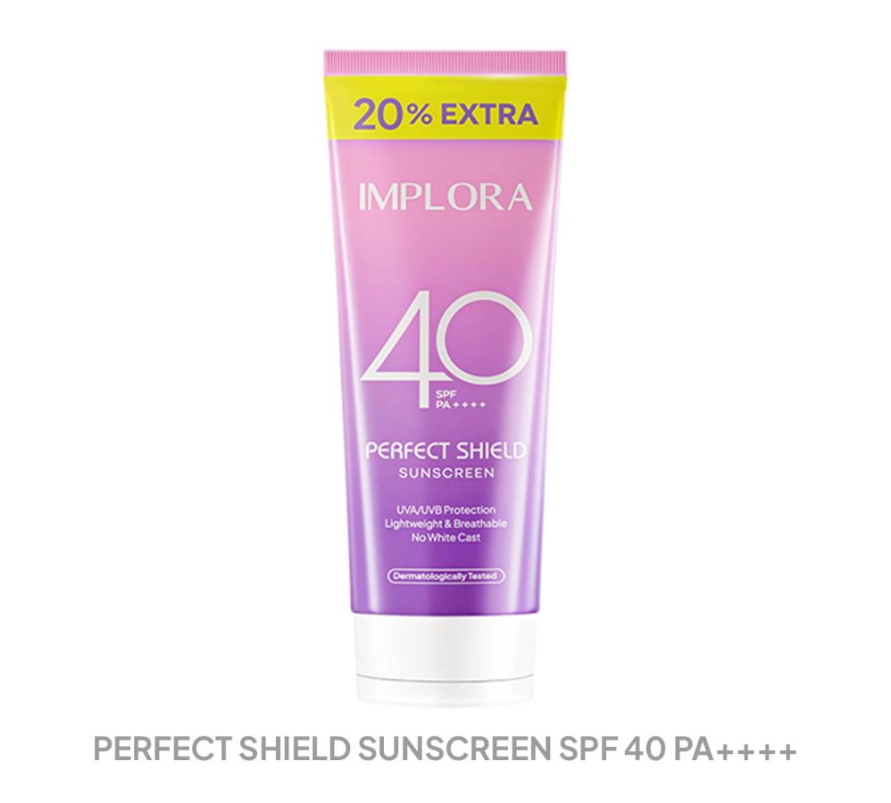 Implora Perfect Shield Sunscreen SPF 40 PA ++++ (50+10ml)