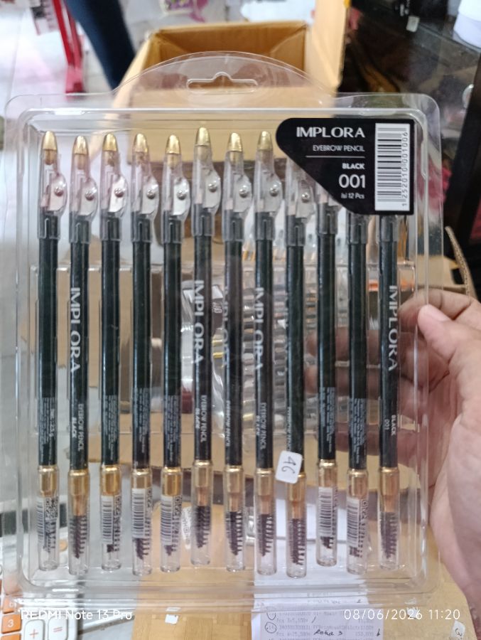 Implora Eyebrow Pencil - Black