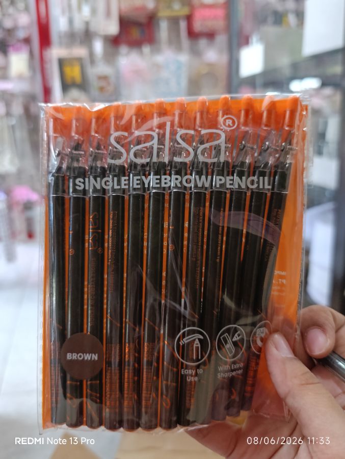 Salsa Single Eyebrow Pencil - Brown 1g