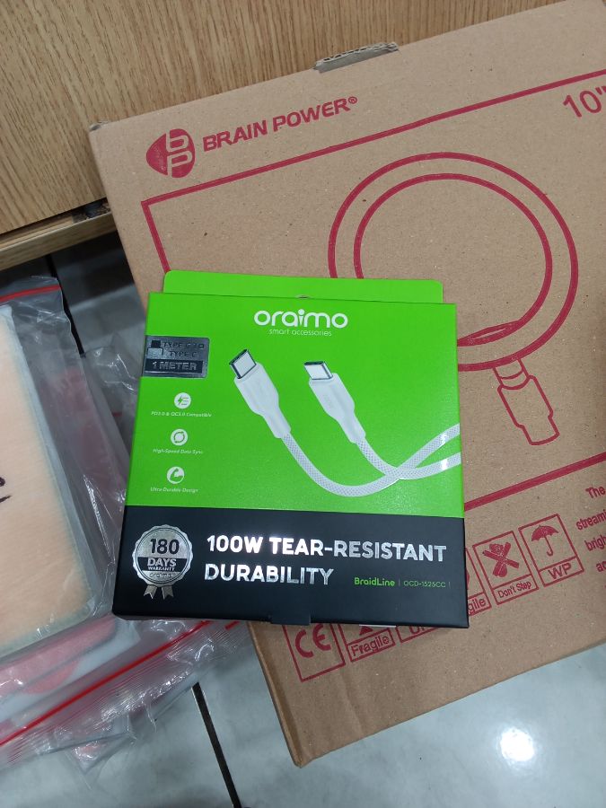 Kabel Data/Oraimo OCD-1525CC/TYPE-C TO TYPE-C/100W/100CM