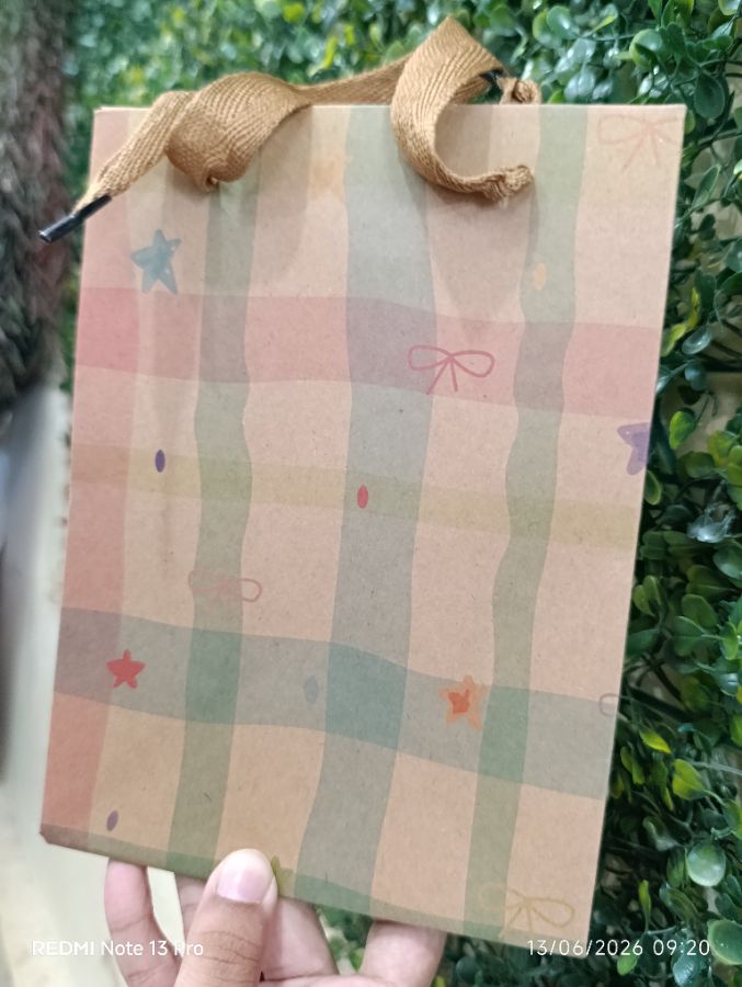 Paper Bag - Brown Motif Kecil