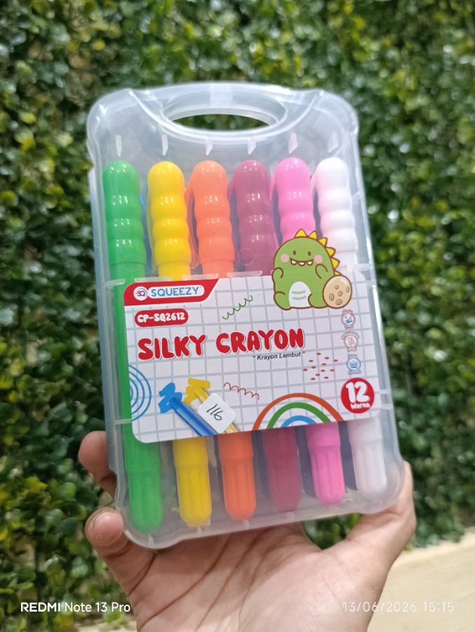 Squeszy CP-SQ2612 - Silky Crayon 12 Warna
