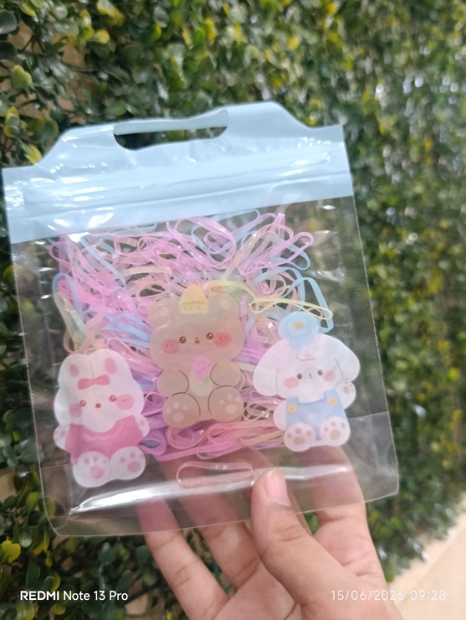 Pouch - Karet Kecil Warna Mix