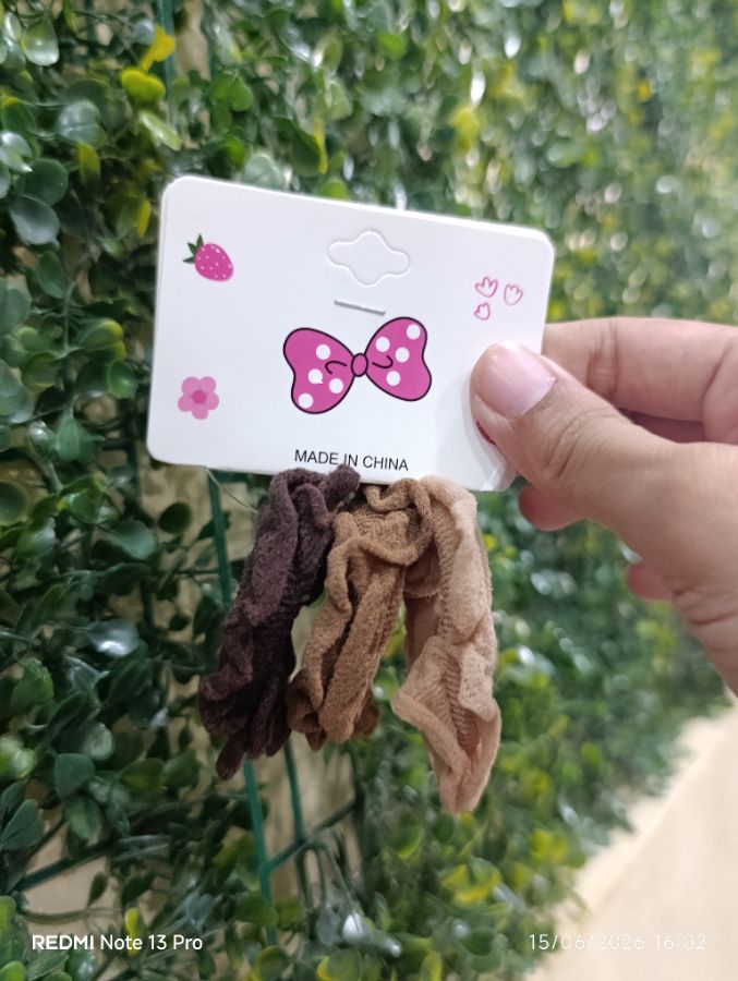 Ikat Rambut Kecil Isi 3 - Brown