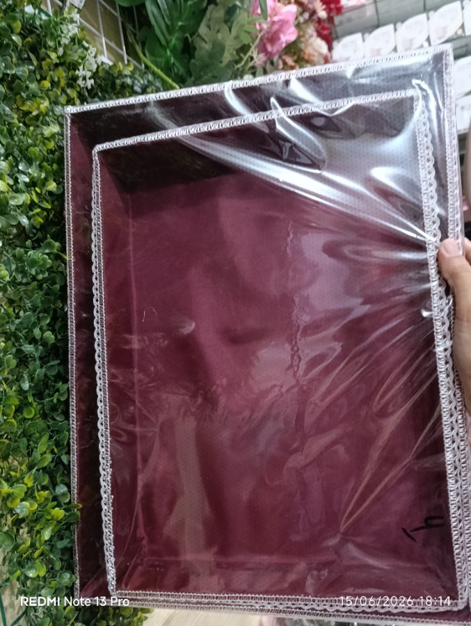 Kotak Seserahan - Maroon Isi 2 Tanpa Mika