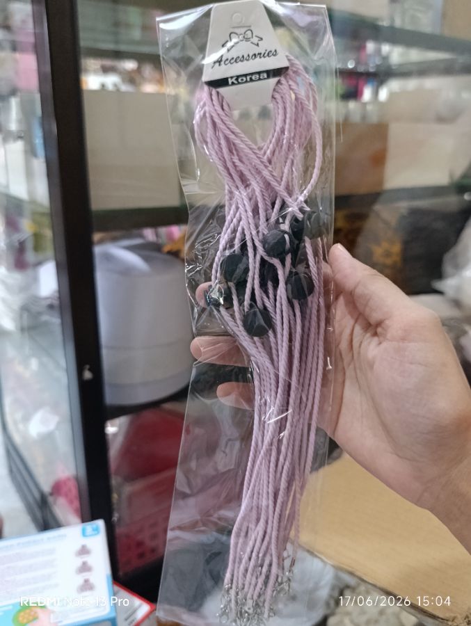 Strap Masker Polos - Pink