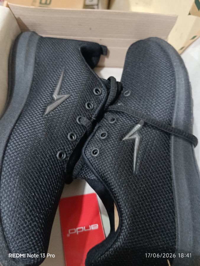ANDO LIAM DUO JTA - Sepatu Sekolah Hitam Polos - 39