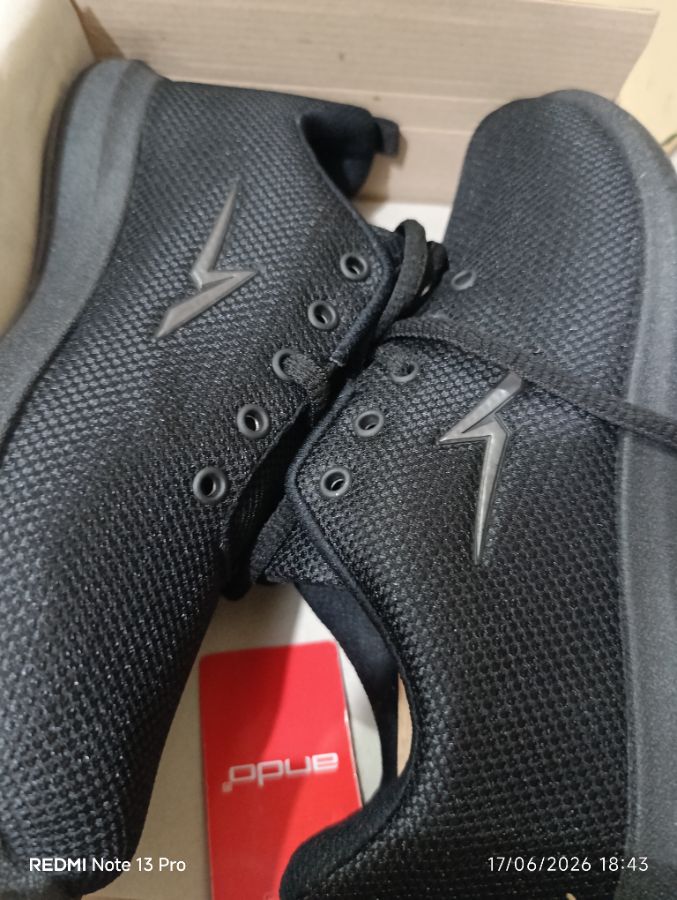 ANDO LIAM DUO JTA - Sepatu Sekolah Hitam Polos - 40 