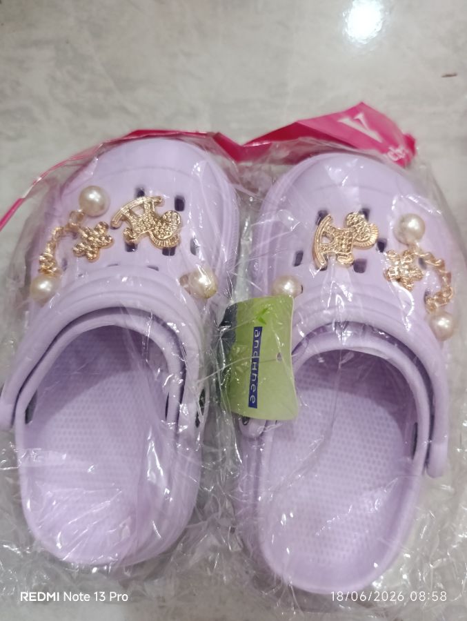 VANCHNEE - Sendal Crocs Anak Wanita - Size 2425