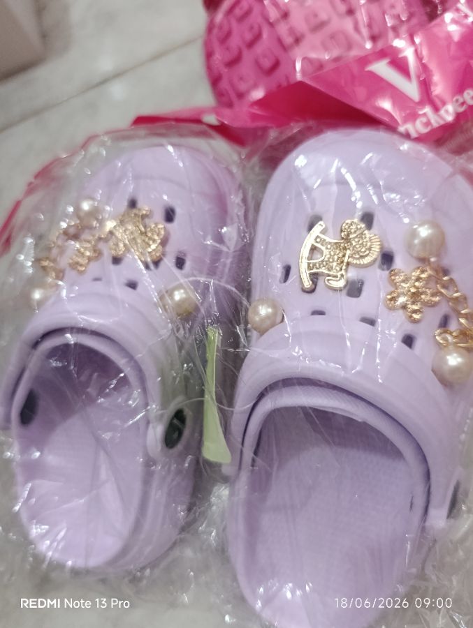 VANCHNEE - Sendal Crocs Anak Wanita - Size 2627