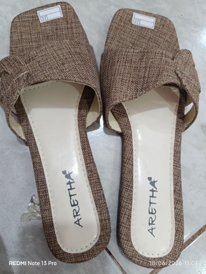 Aretha - Sendal Selop Brown Size - 38