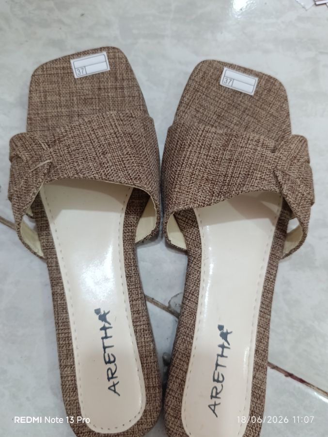 Aretha - Sendal Selop Brown Size - 39