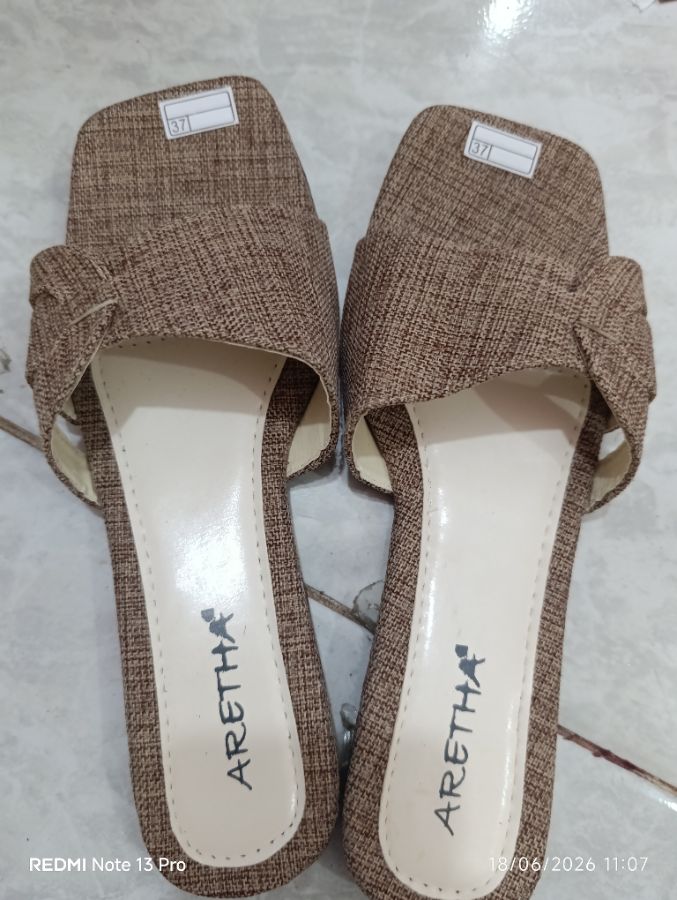 Aretha - Sendal Selop Brown Size - 40
