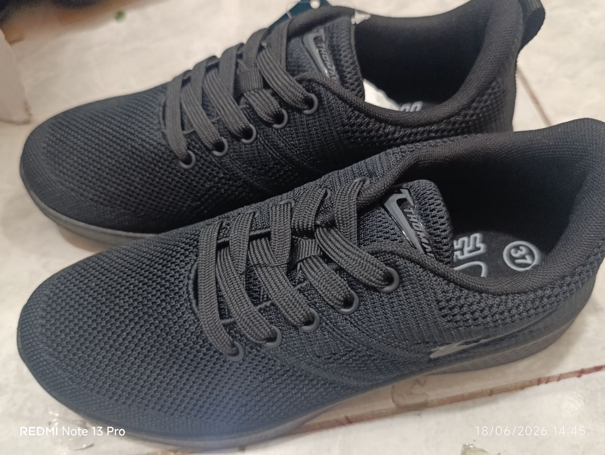 THOMAS - Sepatu Sekolah Hitam Size - 38
