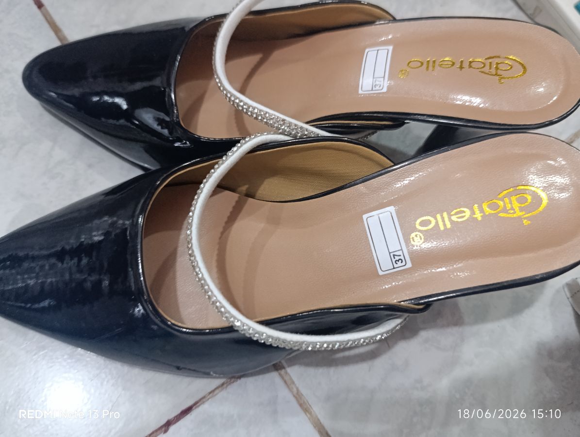 DIATELLO - Heels Wanita 5cm Hitam - Size 38