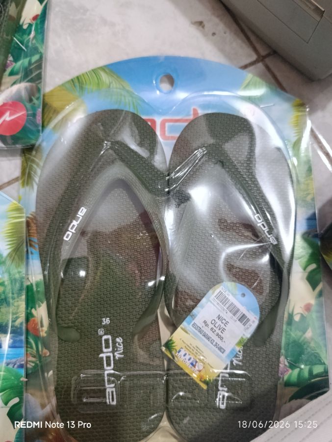 Sendal Ando Nice Olive - Size 38