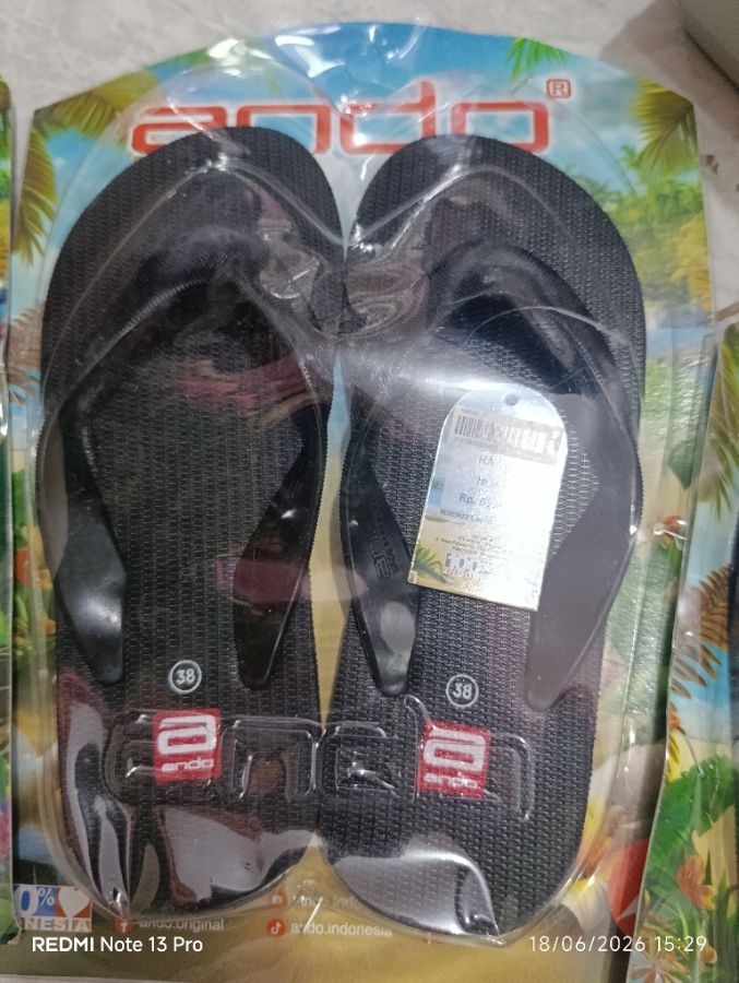 Ando Hawai - Sendal Jepit Pria Dewasa - Size 38