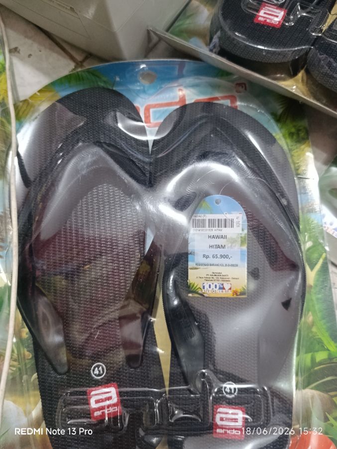 Ando Hawai - Sendal Jepit Pria Dewasa - Size 41
