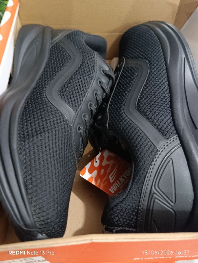 Walkydo - Sepatu Sekolah Hitam Size - 41