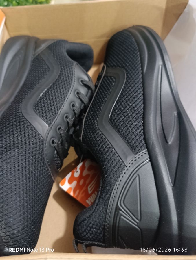 Walkydo - Sepatu Sekolah Hitam Size - 42