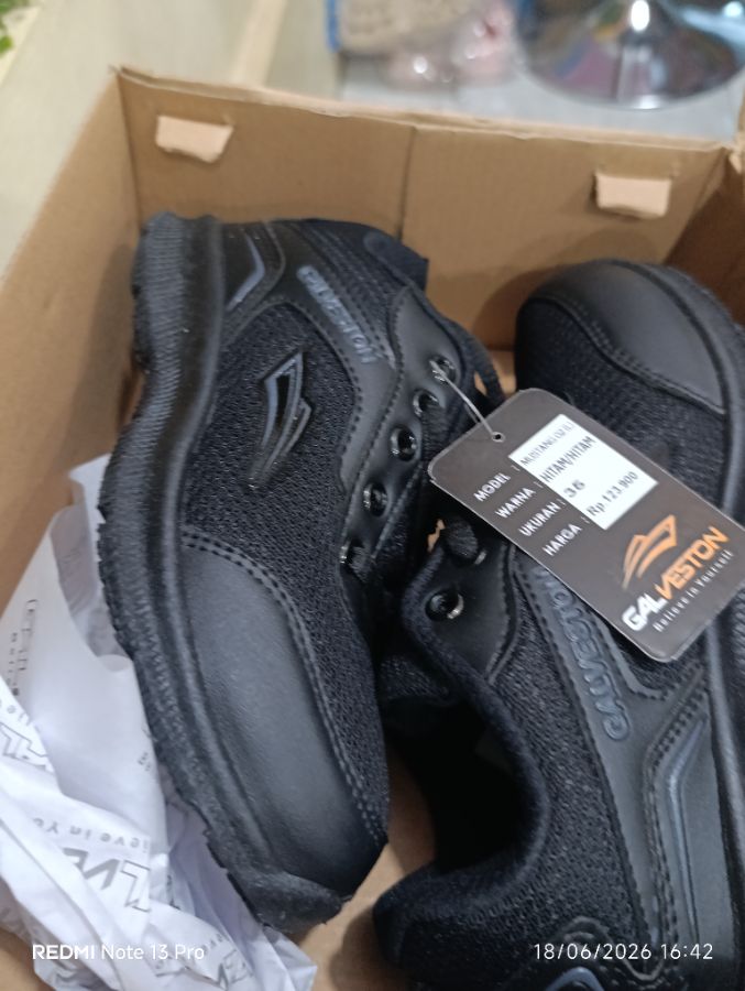 GALVESTON - Sepatu Sekolah Hitam - Size 35