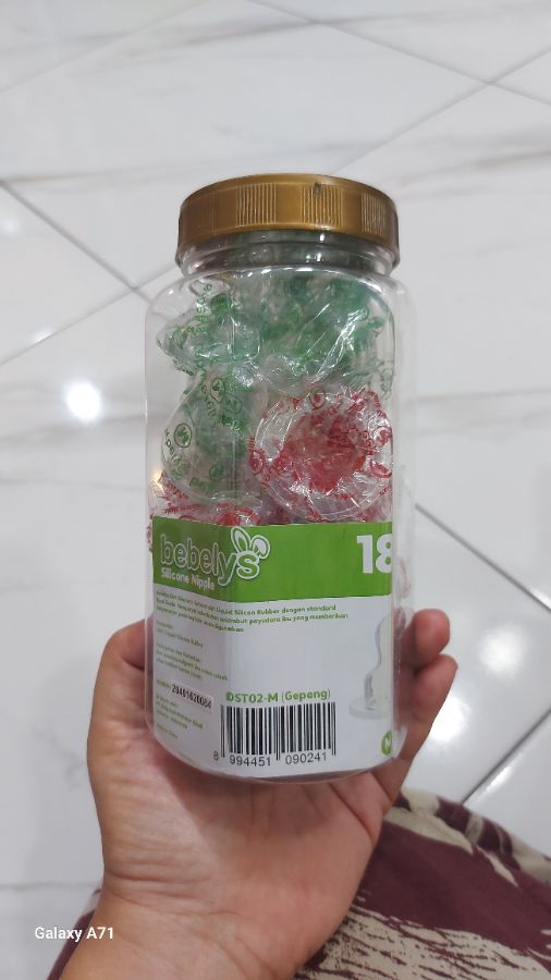 Bebelys silicone nipple gepeng