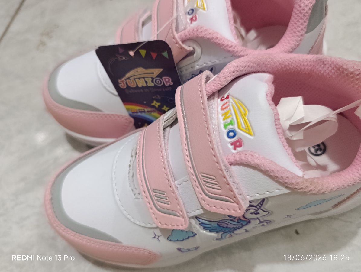 JUNIOR - Sepatu Anak Pink Putih - Size 31