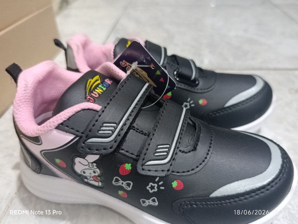 JUNIOR - Sepatu Anak Pink Hitam - 31