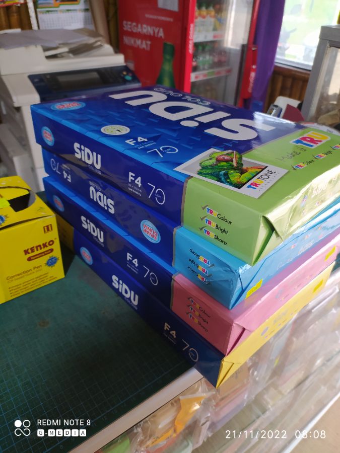 Kertas Sidu Colour F4 70gr