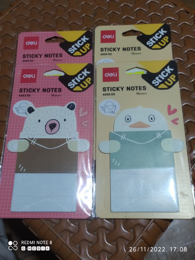 Deli Stic Up Sticky Notes A552 02 Label
