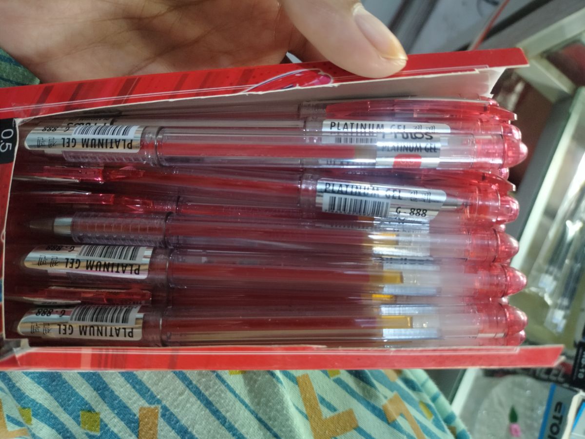 Pulpen Cair Philos Gel Merah 