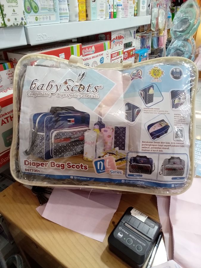 Baby scots diaper bag scots